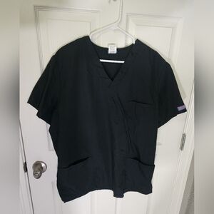 Cherokee Workwear Unisex Black Healthcare Scrub Top Large